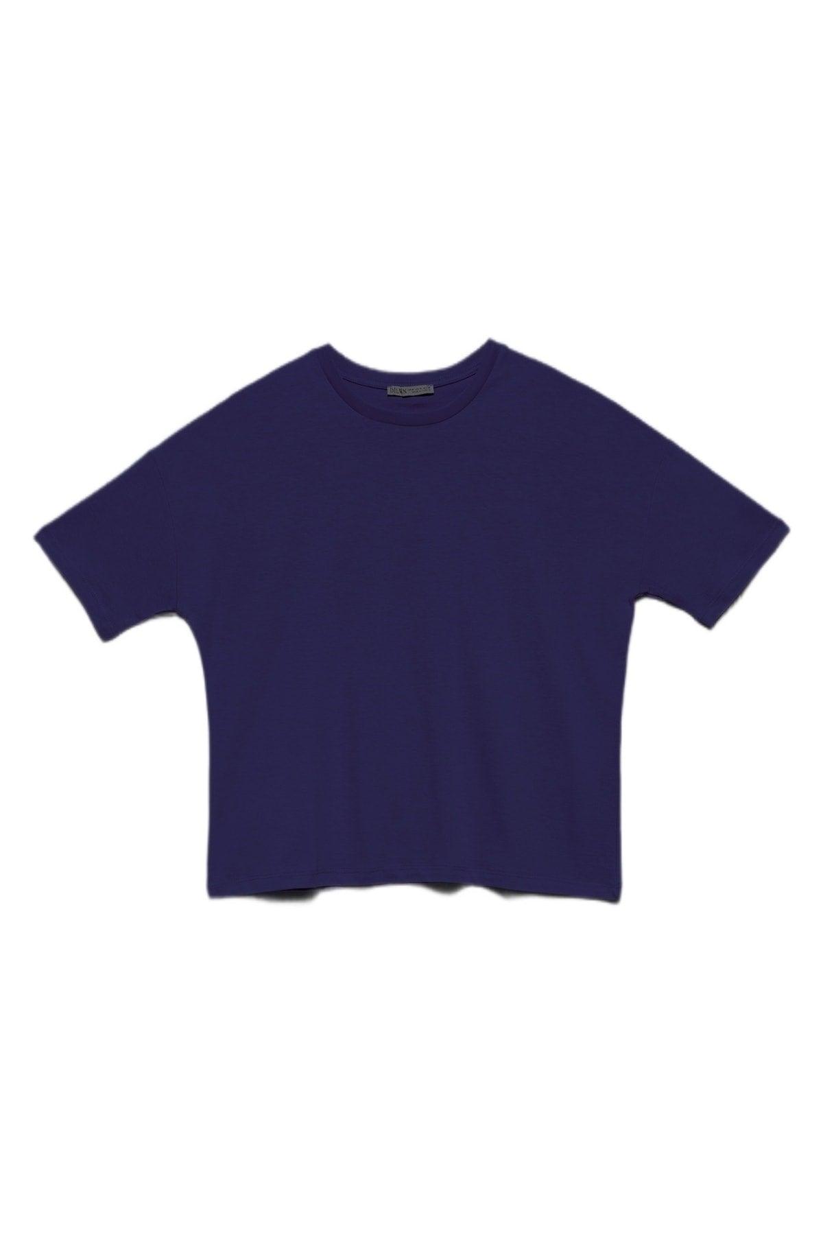 3683 Basic T-shirt-navy blue - Swordslife