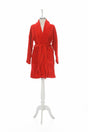 Summer Velvet Shawl Collar Mini Bathrobe Size M - Swordslife
