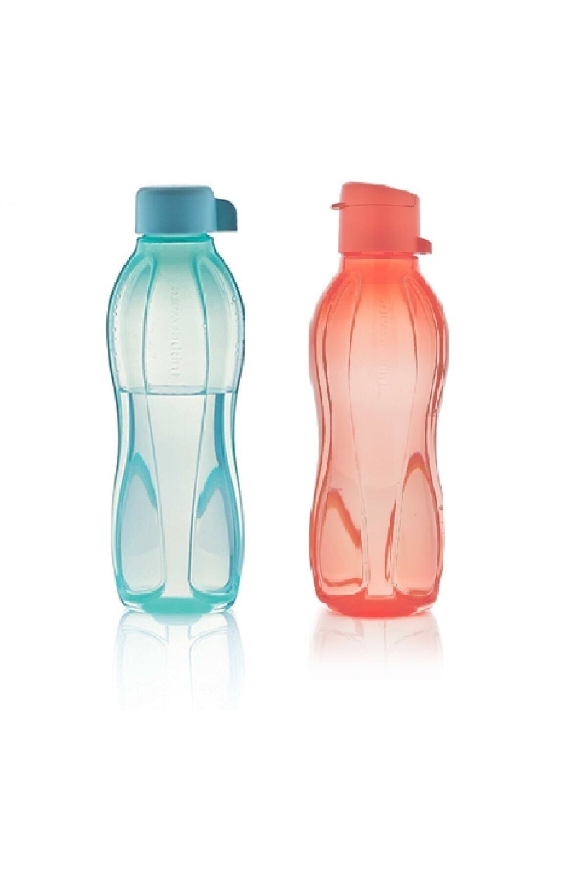 Eco Drinker Water Bottle Turquoise Flamin 500 Ml. Set of 2