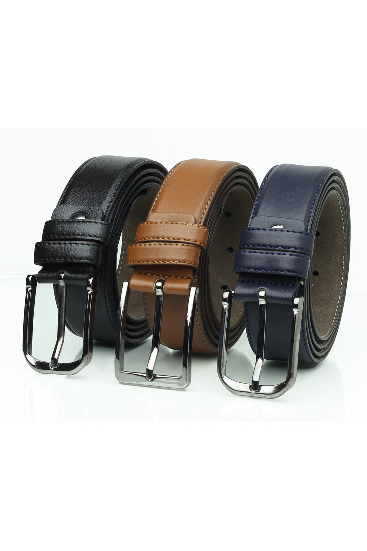 3 Pieces Men'S Classic Belt