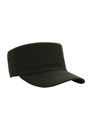 Dark Green Hat Eyelet Castro Hunter Hat Fidel Castro