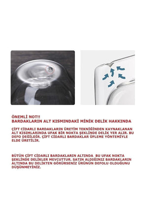 Doppelglas Doppelwandiger Glasbecher 300 ml Home-Office-Tasse Doppelschichtiger wärmeisolierter Glasbecher mit Griff