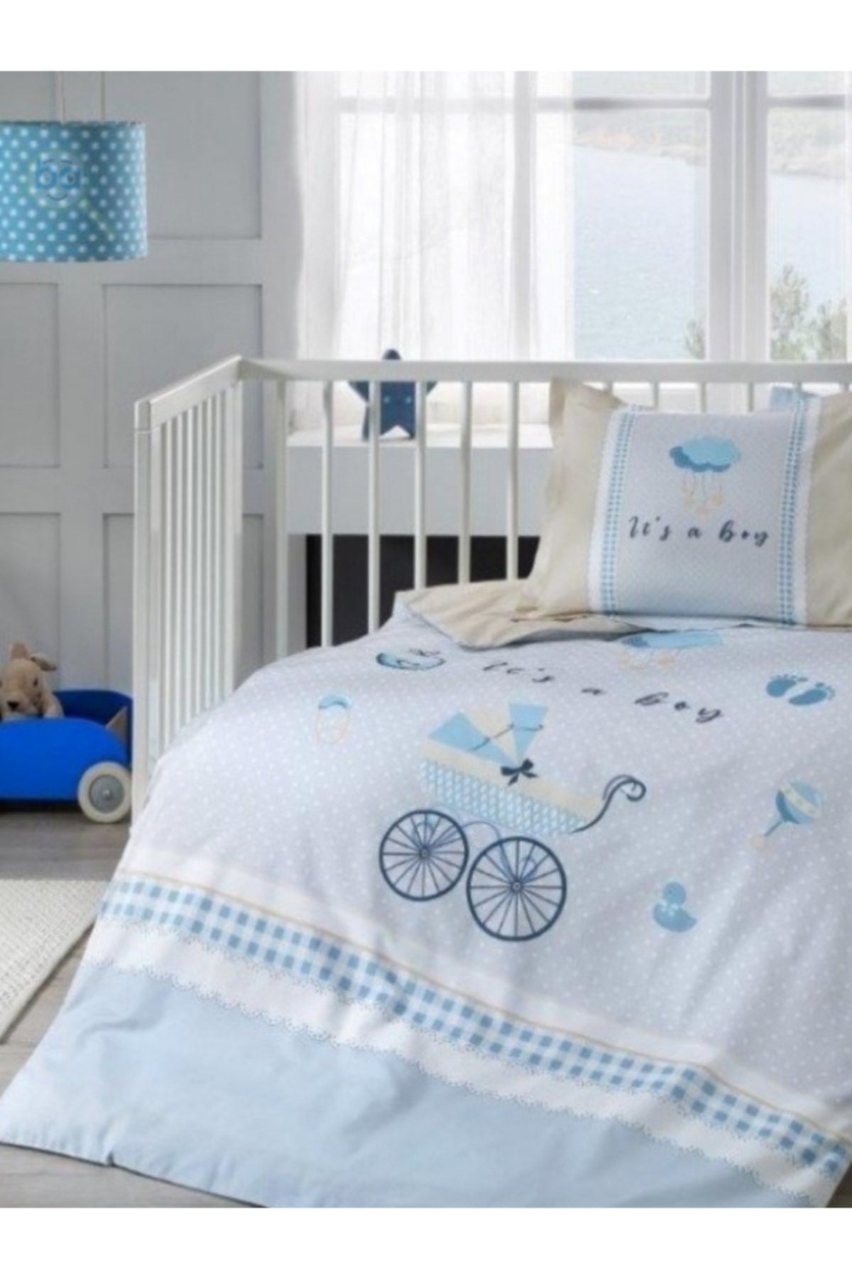Ranforce Baby Duvet Cover Set Jouets Blue