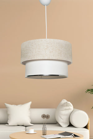 Corbeu Single Pendant Lamp Chandelier Cream-White Mdrn-45