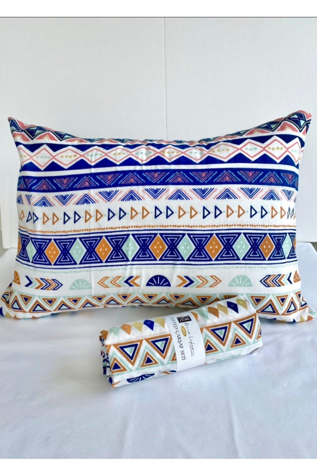 Antique Cream Elastic Bed Sheet Set Cotton-Pillow Cover Single-Double-Duvet Cover - Swordslife