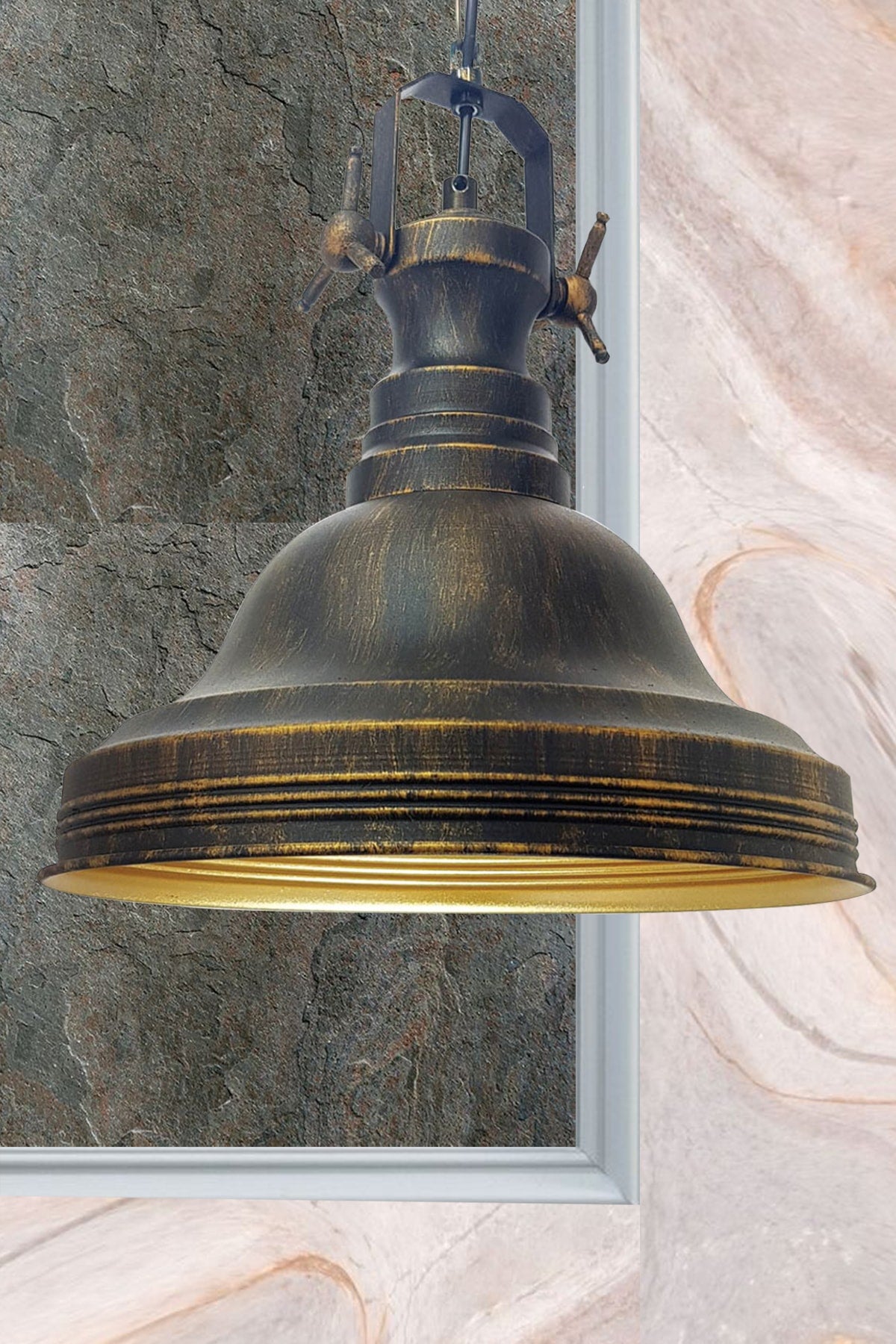 Ulmete Antique Color Single Pendant Lamp Chandelier Living Room Office Hotel Restaurant Chandeliers Vintage Design
