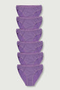 Women's Purple 6 Pack Bikini Panties ELF568T0635CCM6 - Swordslife