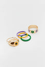 Set of 6 Enamel Rings 0601 - Swordslife