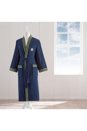 Fb Yellow Navy Blue Adult Bathrobe, M - Swordslife