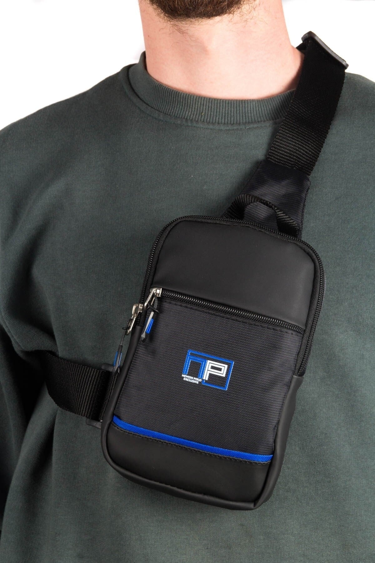 Unisex Impertex Chest Bag With Phone Compartment And Cross Shoulder Bag Suitable For Daily Use