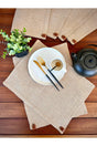 Pieces Rectangle Straw, Jute Placemat Cover Weave Serving Set - Natural - Swordslife