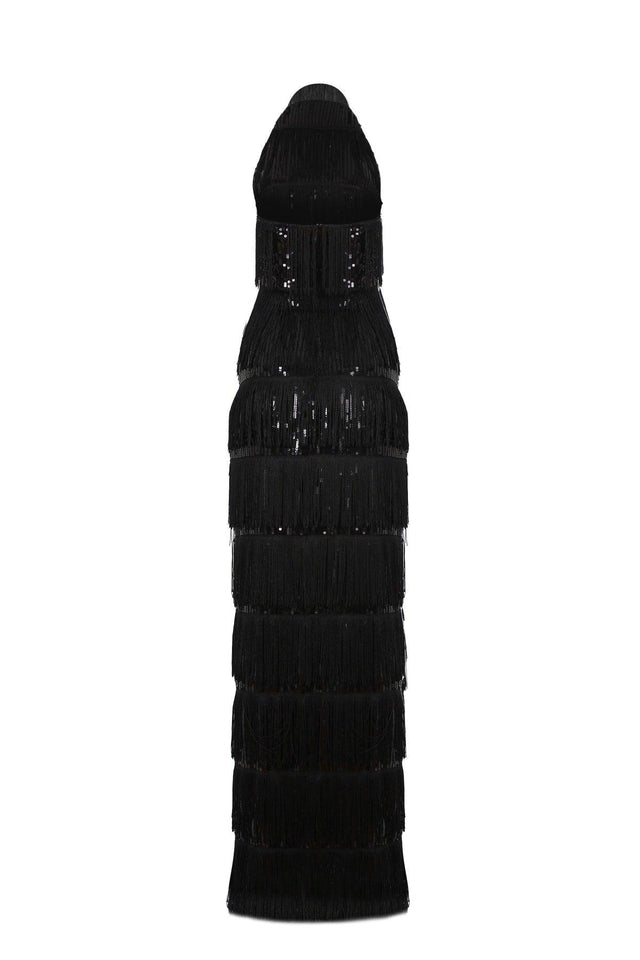 Black Evening Dress - Swordslife