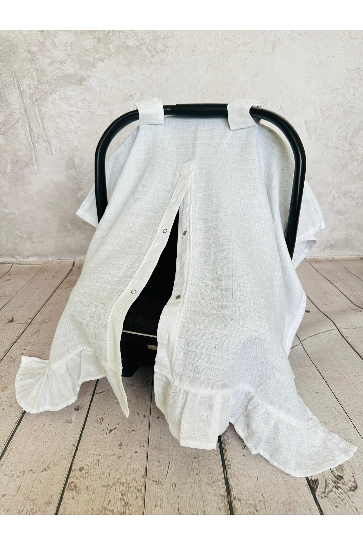 Frilly Muslin Stroller Carrier Cover