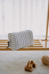 Care Bag - 100% Organic Cotton - Gray Striped
