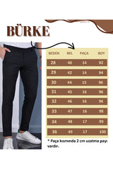 Men's Khaki Color Italian Cut Quality Flexible Lycra Ankle Length Fabric Trousers