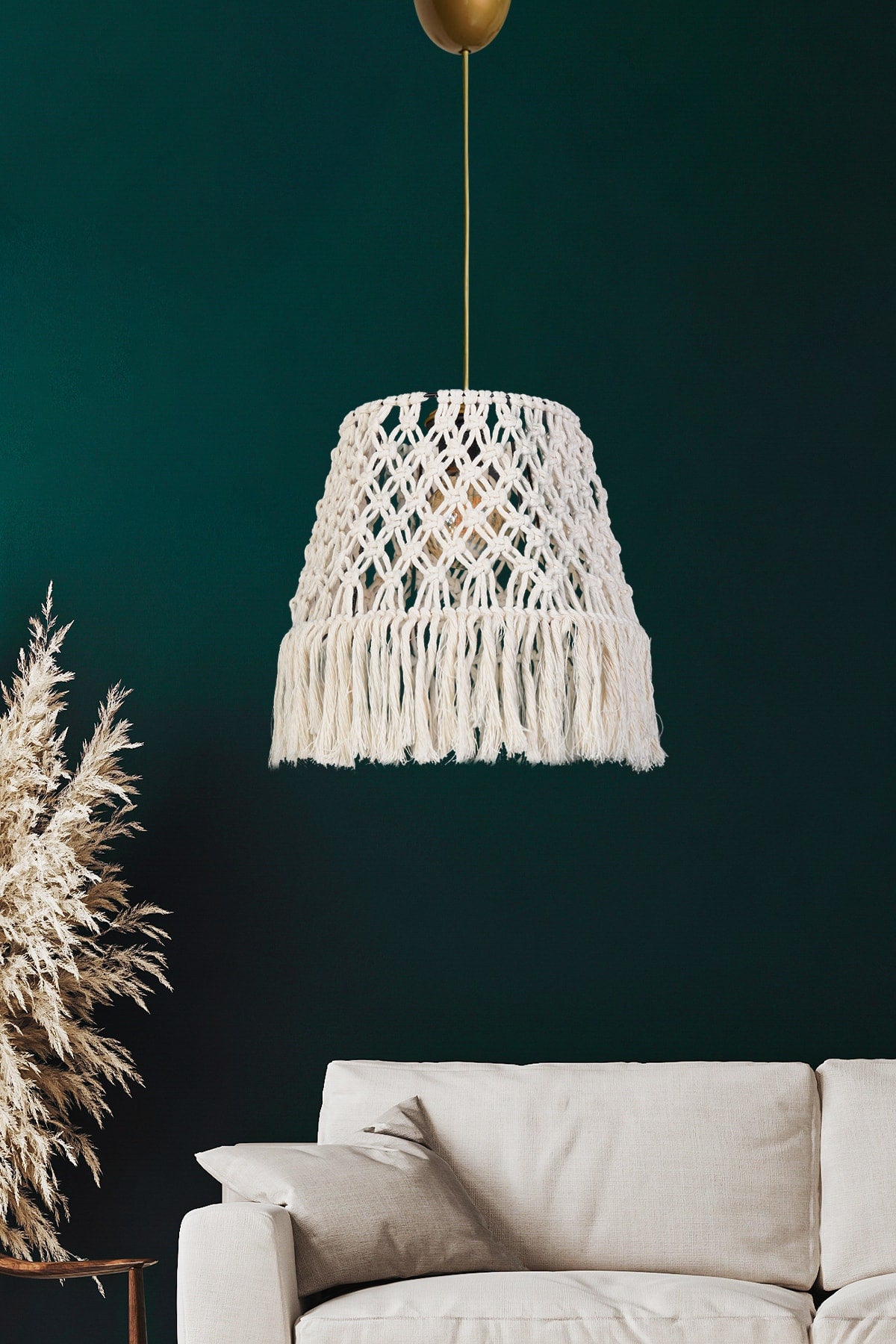 Bonheur Handmade White Chandelier