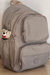 Fcstore Crinkle Fabric Waterproof Medium Size Mink Clinker Backpack/laptop School Bag