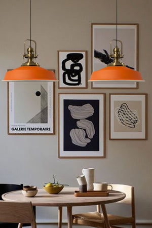 Orange Noble Double Chandelier Antique Headboard Retro Pendant Lamp Kitchen Living Room Cafe Chandeliers