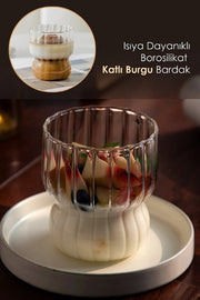 Hitzebeständiger Borosilikat-Schraubbecher | Kaffee- und Präsentationsglas - 1 Stück 260 ml