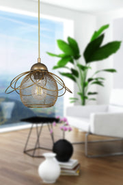Ares Single Chandelier Antiqued