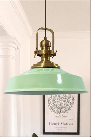 Mint Green Noble Single Chandelier Antique Headboard Retro Pendant Lamp Cafe Living Room Chandeliers