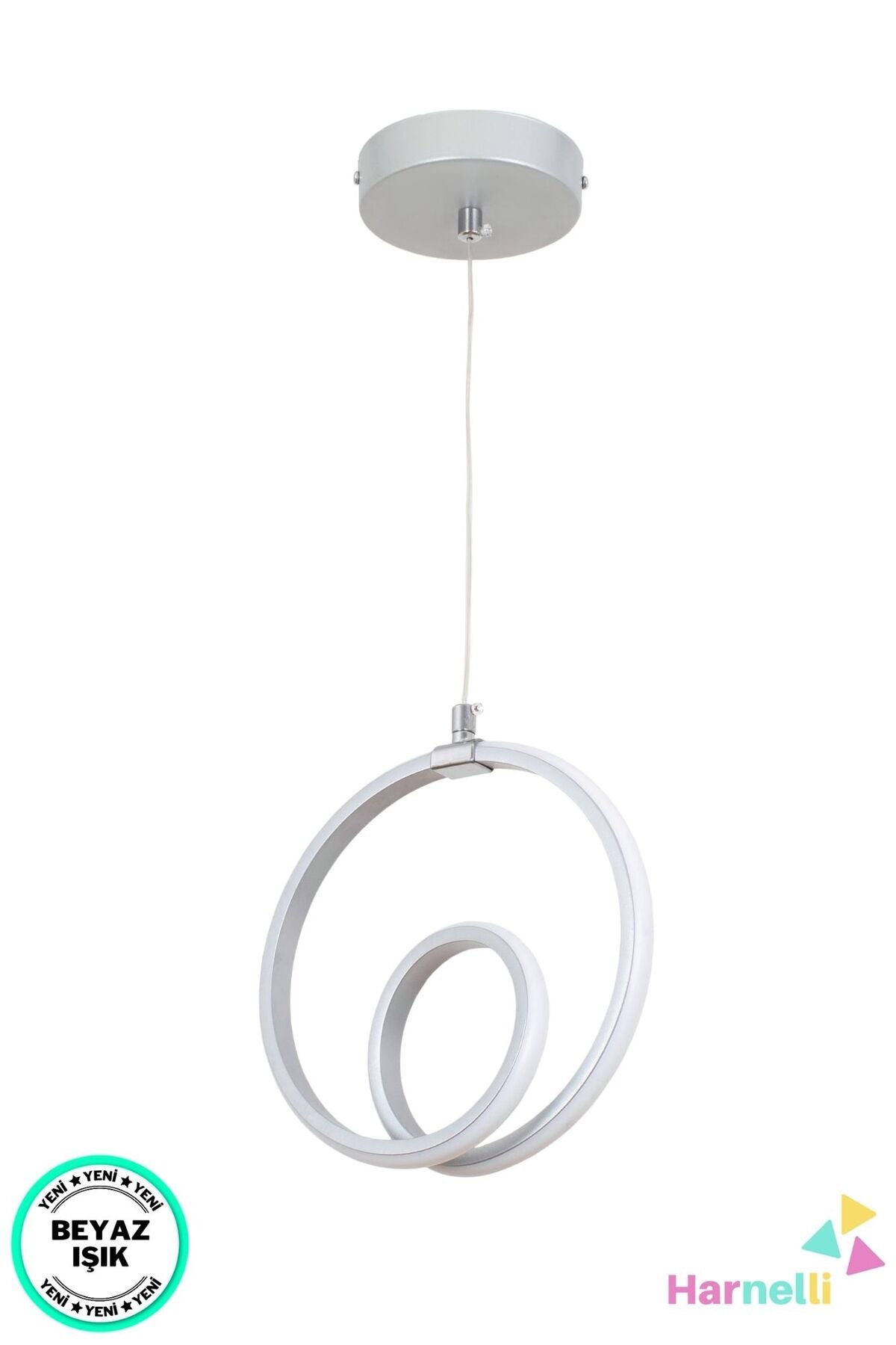 Hallway Living Room White Light Single Led Chandelier Gray