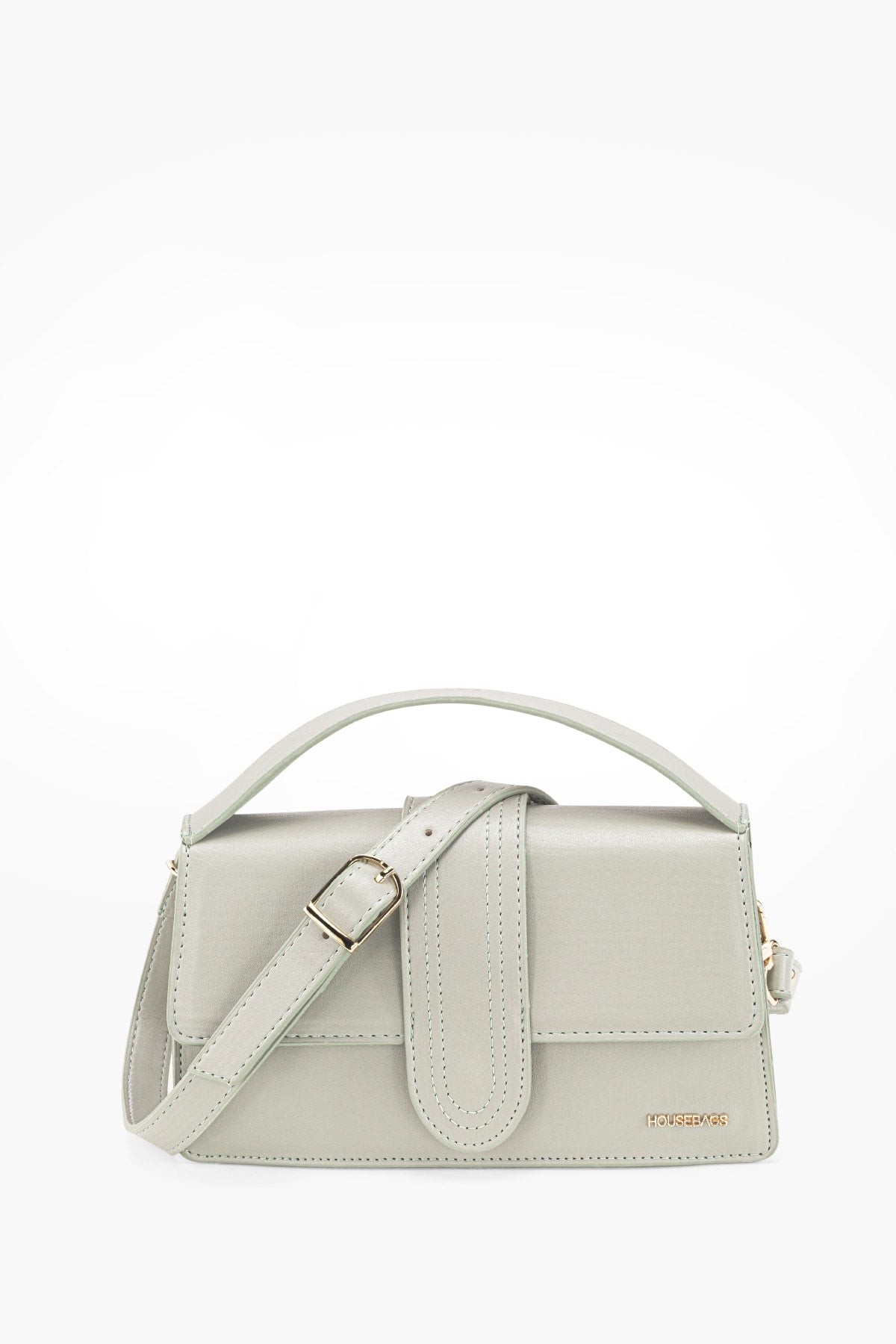 Women'S Aqua Green Leather Look Adjustable Crossbody Bag 229