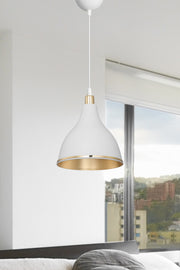 White Pendant Lamp Chandelier Bedroom Living Room Kitchen Corridor Gold Inside Lamp