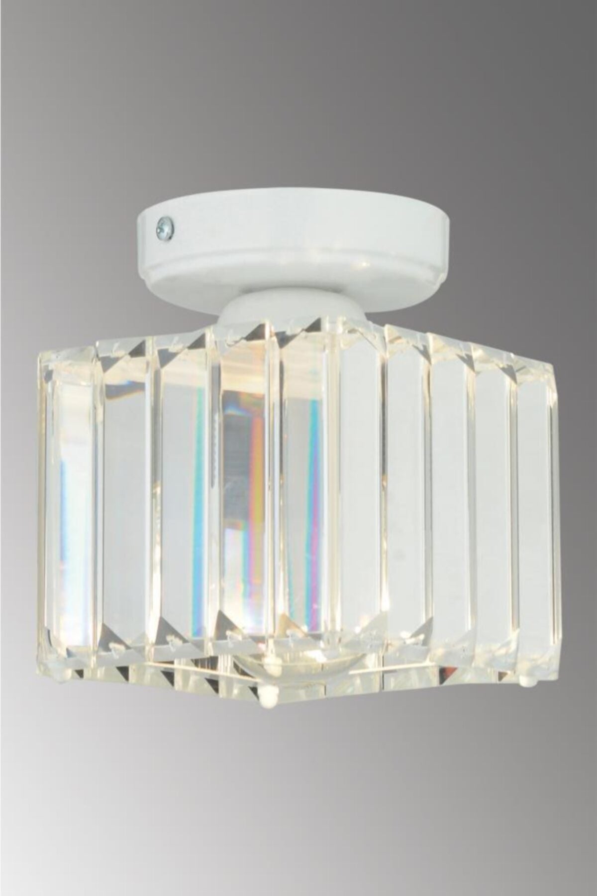 Plafonier Ceiling White K-10 Crystal Stone Chandelier