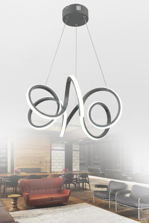 Minerva Smoked Modern Pendant Lamp Led Chandelier Living Room Kitchen Room Led Chandelier