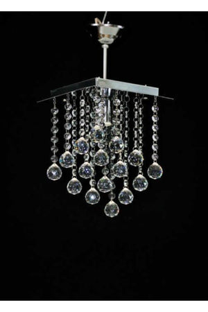 Stainless Pyramid Single Chandelier