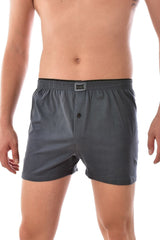 Men's Smoked 6 Pieces Passion Cotton Buttoned Boxer Smoked 0117