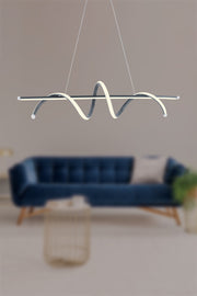 Smoked Pane Modern Led Chandelier White Light Living Room Kitchen Room Led Chandelier Dining Table Led Chandelier