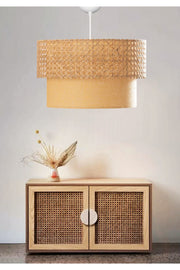 Exclusive Rattan Knitted Design Pendant-Fabric Interior Ayd-3181