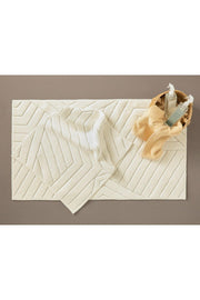 Ondulat Din Bumbac Set Covora? Pentru Ecru-beige Deschis - Swordslife