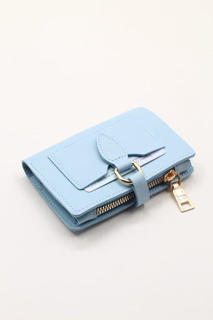 Damen Geldbörse Babyblau Geldbörse Accessoire