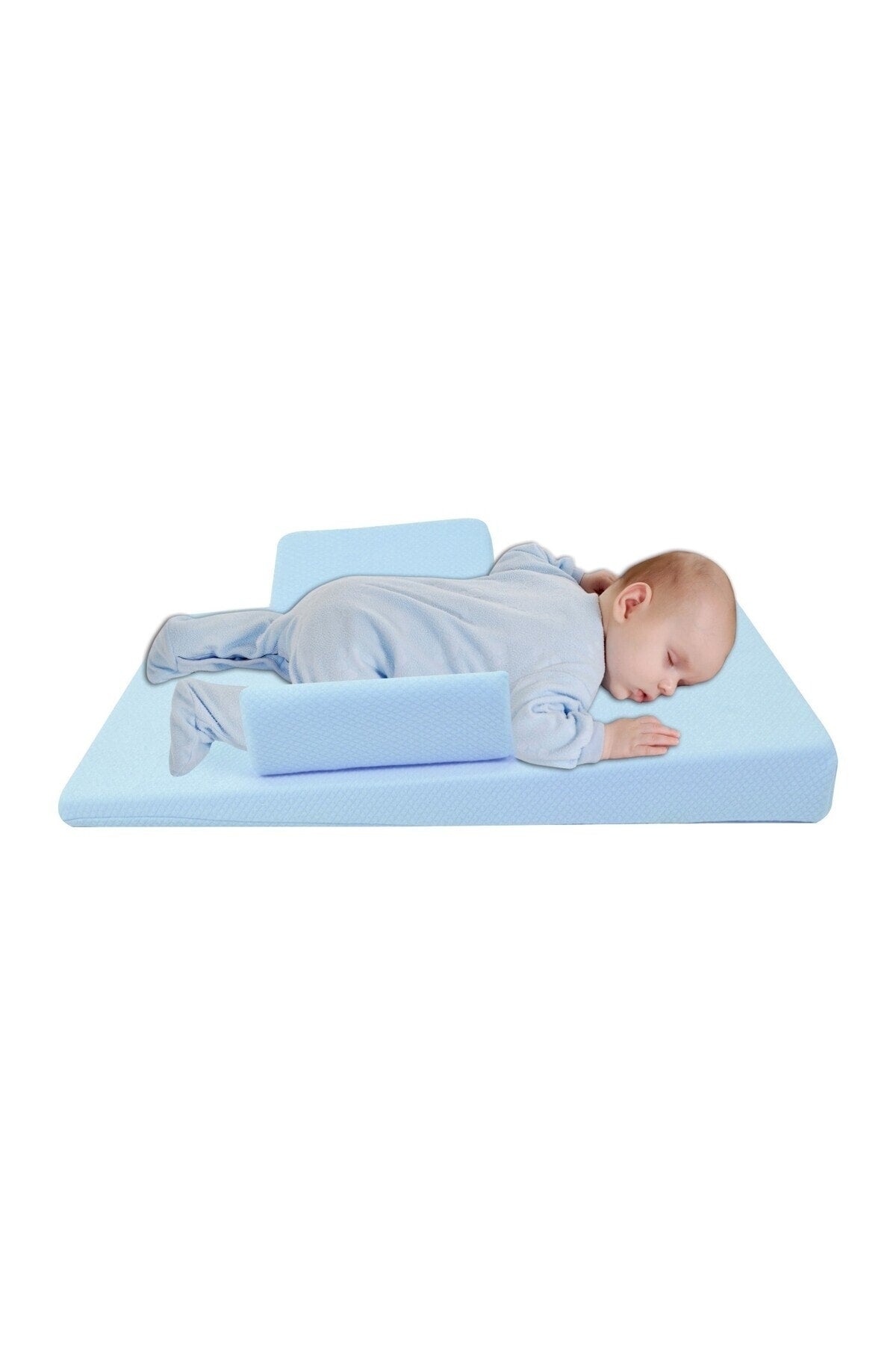 Blue Baby Reflux Pillow - Baby Reflux Bed