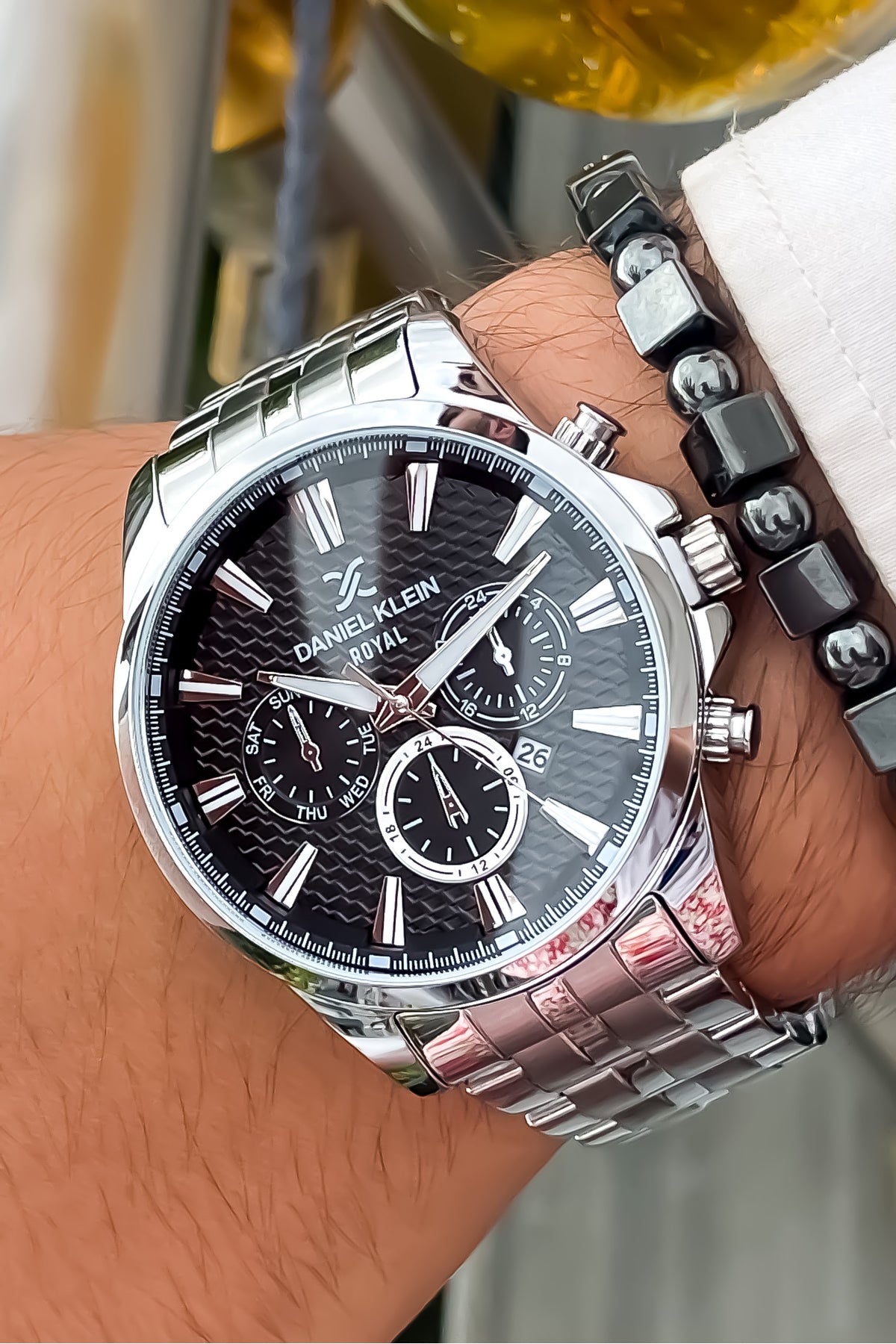 Original New Season Herren-Armbanduhr aus Stahl mit Geschenk