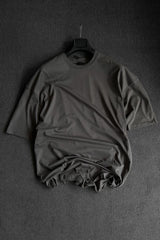 Men's Smoked 2 Thread Basic Oversize T-shirt