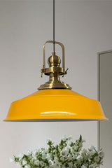Yellow Noble Single Chandelier Antique Headboard Retro Pendant Lamp Restaurant Cafe Living Room Chandeliers
