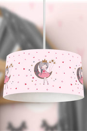 Moon Girl Powder Children'S Room Pendant Chandelier