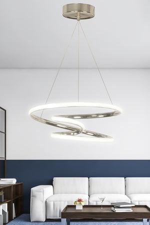 Chromgehäuse, weißes Licht, moderner LED-Kronleuchter, Galaxy-LED-Kronleuchter
