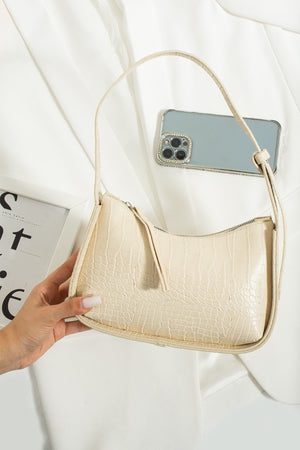 Women'S Crocodile Baguette Bag