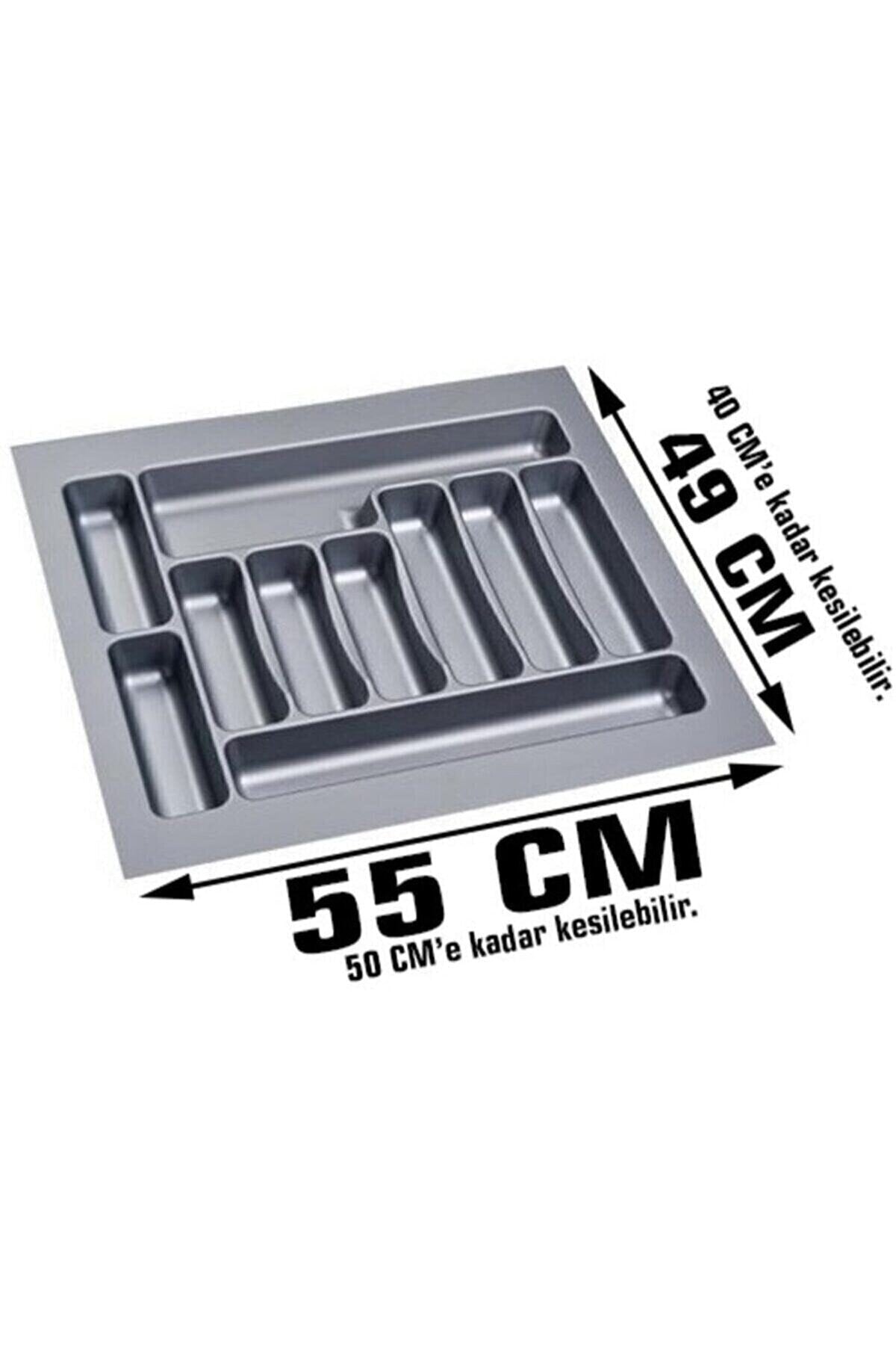 55X49 Gray Drawer Cutlery Ladle Drawer Organizer Organizer Shelf