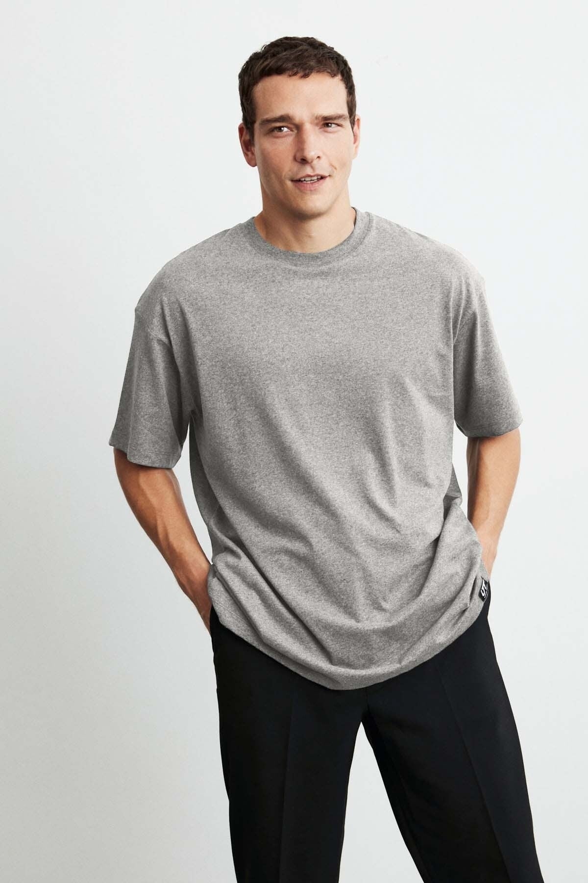 Jett Oversize Graymelange T-shirt