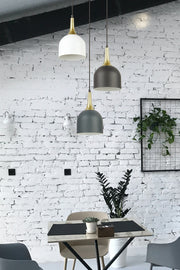 Reina Special Design Modern Decorative Cafe Kitchen Living Room Anthracite Black And White Pendant Lamp 3-Piece Chandelier