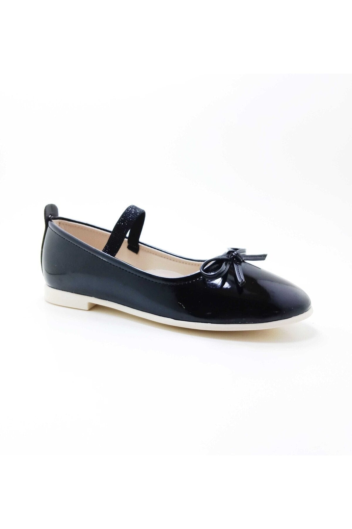 Girl'S Elastic-Bow Detail Lightweight Flats(26-35 Num.)