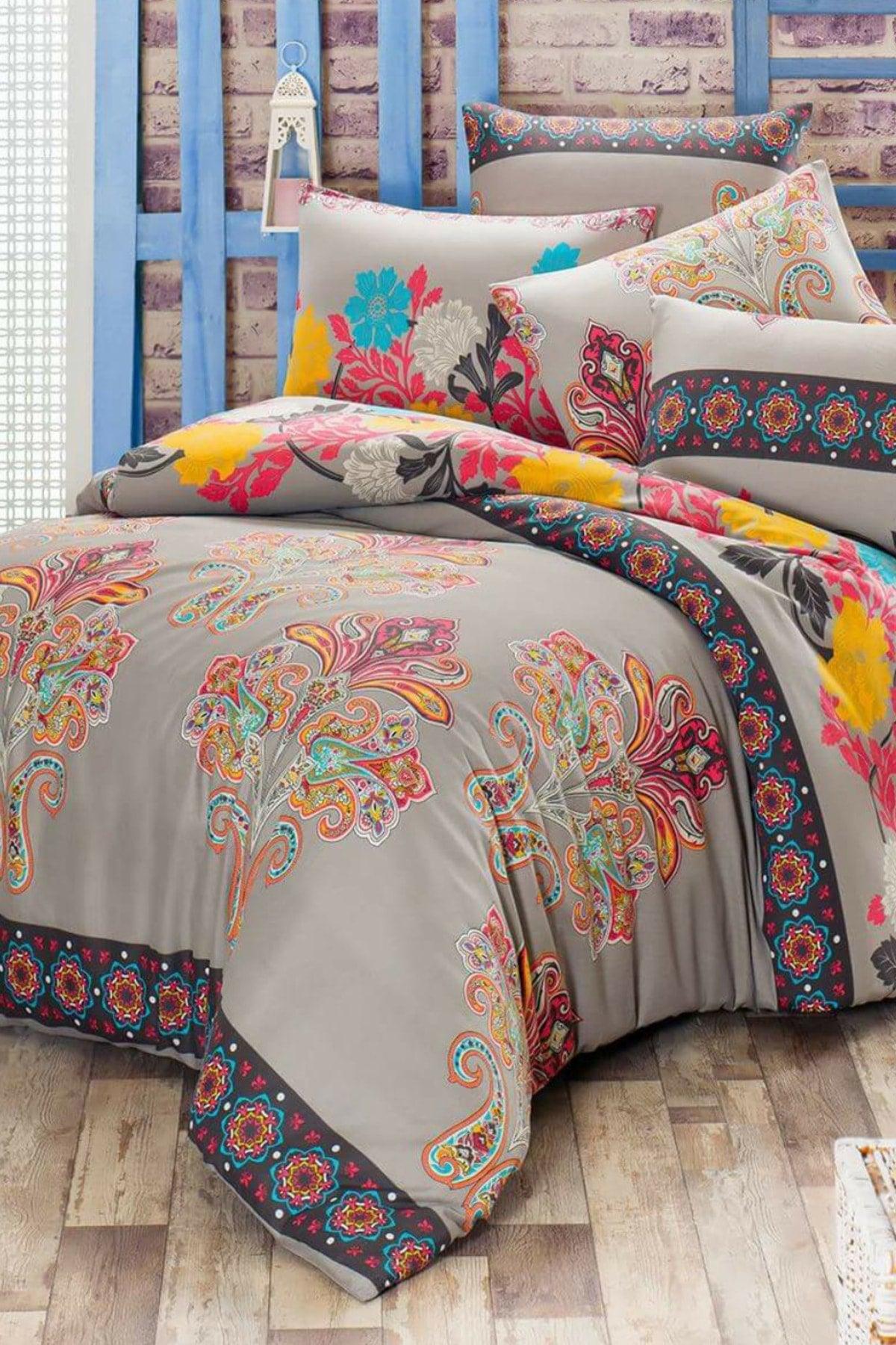 Double Sided Double Duvet Cover Set With Elastic Sheet - Swordslife
