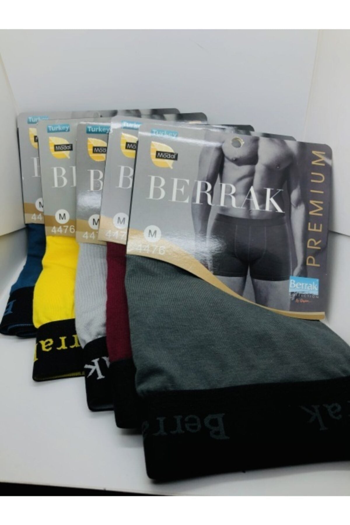 Men's Colored Modal Boxer 5 Pack 4476