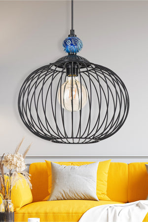 Chubby Stone Chandelier Black Mtla-46